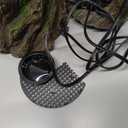 REPTI ZOO Reptile Waterfall Drinking Fountain with Food Dish, 1000ML Large Reptile Terrarium Water Dispenser for Bearded Dragon Chameleon Gecko Lizard Tree Frog