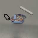 TATOFY for AirPod Pro 3 Case (2025) with Phone Stand Lanyard Lock Cleaning Kit, Compatible with Magsafe, Flowers Hard AirPods Pro 3rd Generation Cover for Women (Blue, AirPods Pro 3)