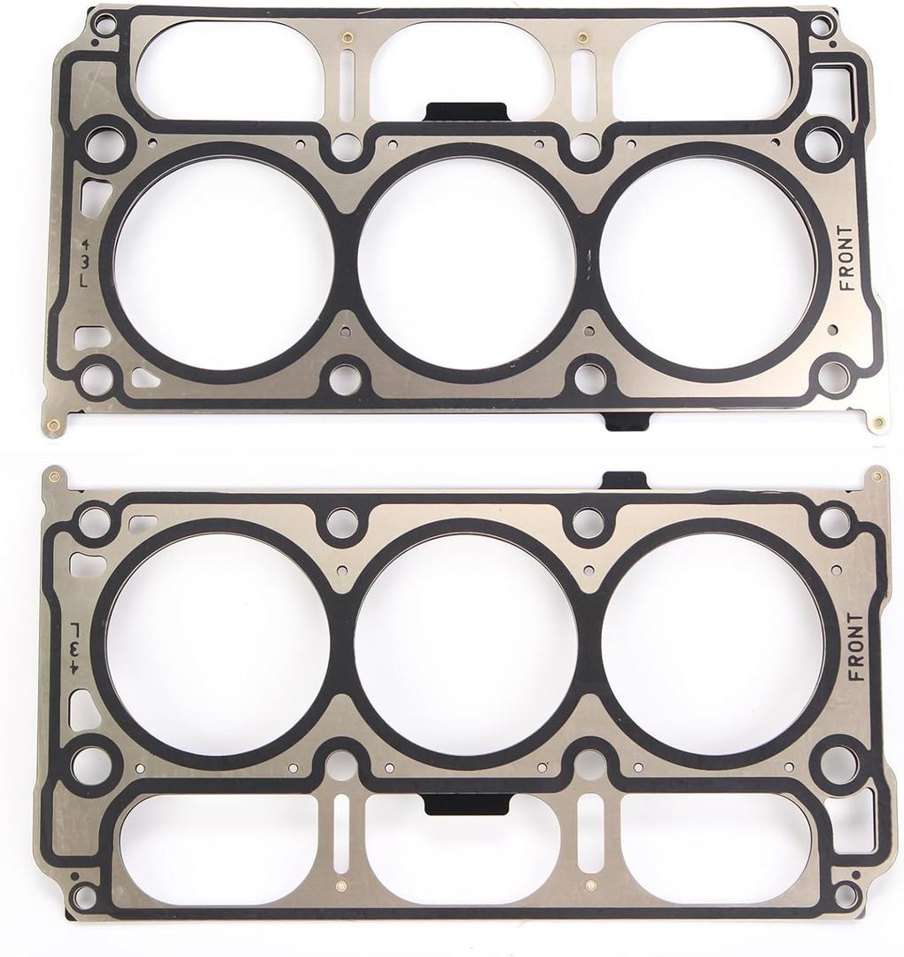 AUCERAMIC 12632968 2PCS MLS Cylinder Head Gasket fit for Chevrolet Express 2500 3500 Silverado 1500 2014-2021, for GMC Sierra 1500 Savana 2500 3500 2014-2021 4.3L V6 OHV N/A