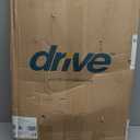 Drive Medical 10210-1 2-Button Folding Walker with Wheels, Rolling Walker, Front Wheel Walker, Lightweight Walkers for Seniors and Adults Weighing Up To 350 Pounds, Adjustable Height, Silver