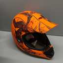 MX Medium Mossy Oak/Blaze Orange Camo Off-Road Helmet Medium Size