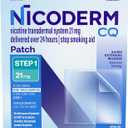 NicoDerm CQ Step 1 Nicotine Patches to Quit Smoking, 21 mg, Stop Smoking Aid, 14 Count