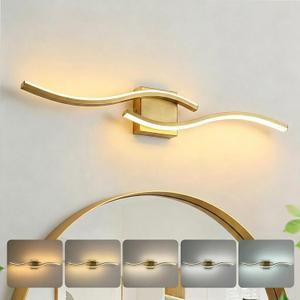 Vanity Light for Bathroom, 31.6 Inch Gold Bathroom Lights Fixture Over Mirror, LED Dimmable and 5CCT Adjustable Color Temperatures Modern Wall Sconces for Bathroom Bedroom Living Room