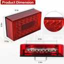 LIMICAR Trailer Lights LED Kit, 6" Boat Trailer Lights LED Submersible Kit, Boat & Utility Trailer Kit w/25ft Wiring