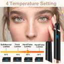 Heated Eyelash Curler- Eye lash Curlers Heat- 4 Temperature Mode- Rechargeable Lash Curler for Makeup Natural Curling Eye Lashes and 24 Hours Long Lasting - Black 2026 Updated New Model U3