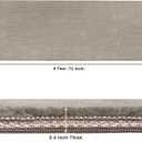 PURE ERA Runner Rug for Hallway 2 x 6 Feet, Non Slip Hallway Runner with Self Adhesive Backing, Washable Carpet Runner Ultra Plush for Bedroom Living Room Kitchen Area Rugs Reusable Cream Gray