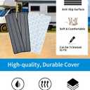 OCEANBROAD EVA Foam RV Step Cover 24''L x 7.5''W 4 Pack with Self Adhesive for Ladders Trailers Truck Campers RV Steps Treads, Dark Gray