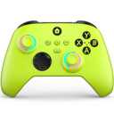 W&O Wireless Controller Compatible With Xbox One, Xbox Series X/S, Xbox One X/S, PC, With RGB LED Light, Mappable Buttons, 3.5mm Headphone Jack, With 2.4GHZ Wireless Adapter Gamepad (Electric Volt)