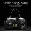 Purse Strap Replacement Belt Crossbody 1.5" Wide Golden Buckle Cute Shoulder Strap Durable Adjustable Guitar Straps for Canvas Bag Handbag Cute Black Leopard
