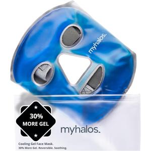 MyHalos® Ice Face Mask - Frozen Face Mask for Pain Relief, Migraine & Wisdom Tooth Surgery - Our Cooling Face Mask for Swelling, Puffiness & Stress Relief - Hot or Cold Gel Face Mask Cold Pack