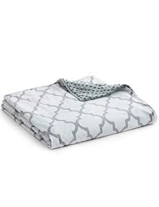 YnM Fuzzy Duvet Cover for Weighted Blankets (Lattice Scroll 60''x80'')