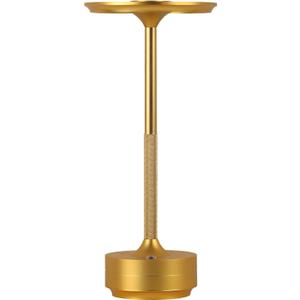 Table Lamp,LED Rechargeable Desk Light,3 Color Dimming Portable Battery Lamp, 5000mAh Waterproof Table Light with Memory Function,for Indoor/Outdoor/Dinner/Patio/Restaurant(Gold)