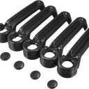 X AUTOHAUX 5pcs Exterior Door Handle Cover Trim Tailgate Door Handle Panel Cover for Jeep Wrangler JK JKU 2007-2018 for Jeep Liberty 2008-2012 for Dodge Nitro 2007-2011 Black