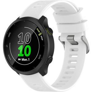 TopPerfekt Band Compatible with Garmin Forerunner 55 20mm Soft Silicone Replacement Watch Band Strap Wristband for Forerunner 570 42mm/165/158/645/245/Vivoactive 5/6/Venu 2 Plus/Galaxy watch 4 42MM