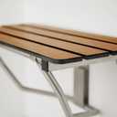 Seachrome SSR-320225-PT 32-inch ADA Folding Shower Seat Right-Handed, Teak