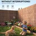 paramondo Natural Privacy Screen Mat, Privacy Fence, Balcony Privacy Fence for Garden, Patio, Balcony Cladding, Privacy Wind Protection, Weatherproof, UV-Resistant, No Drilling, 4×10 FT, Natural
