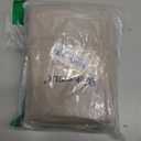 Stone Cafe Curtains 24 Inch Length Tier 2 Panels Set, Soft Solid Thermal Insulated Blackout Kitchen Half Curtains for Windows for Bathroom Basement, Stone, 2PCS Each 30" Wx24 L