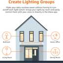 Amazon Basics Smart A19 LED Light Bulb, Color Changing, 9W (60W Equivalent), 800LM, Works with Alexa Only, 2.4 GHz Wi-Fi, No Hub Required, 4 Pack