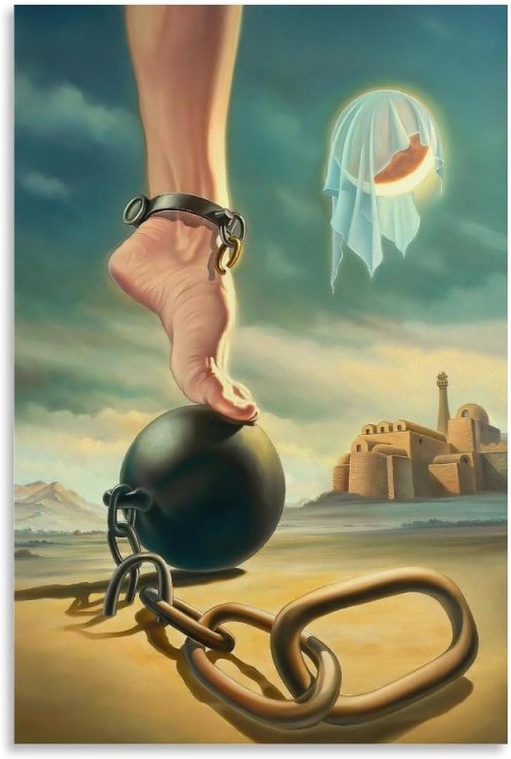 Jkeyfody Oil Painting Posters Salvador Dali Art Canvas Posters Decorative Room Aesthetic Bedroom Wall Art Poster Office Home Modern Hanging Picture 16x24inch(40x60cm), Unframe-style