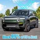 Glass Roof Sunshade Compatible with Rivian R1S Accessories 2025 2024 2023 2022, Foldable Top Window Sun Shield Covers Block UV Rays Heat Insulation