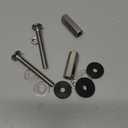 Universal Toilet Tank to Bowl Bolts Kit, Heavy Duty Toilet Bolts, Waterproof Stainless and Rubber Washers Gaskets with Extra Long Nut Screw for Fastening (Silver) (2, Long)