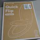 Jool Baby Quick Flip Toilet Seat with Built-in Potty & Splash Guard for Toddler Training, Slow Close (Elongated)