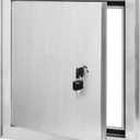 Premier by Dynasty Hardware 14x14 Universal Aluminum Access Panel Door with Keyed Latch, Insulated for Exterior Application Use, Wall or Ceiling Mounted for Drywall, Plumbing, Electrical, 2400 Series