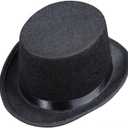 Rhode Island Novelty Deluxe Black Magician Butler Formal Costume Top Hat, One Per Order