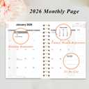 2 x 2026 Weekly and Monthly Planner, From January 2026 to December 2026, 5.5" x 8.5" Daily Planner for Productivity, Goal Setting & Time Management, Organizer for Work & School - Yellow Hard Cover