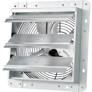 GCJ 10 Inch Wall Mounted Louver Exhaust Fan, High-Speed 1650 Rpm, Attic Fan, Suitable for Ventilation, Extraction, and Exhaust in Garages, Greenhouse