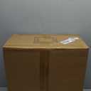 Wood Caged Ceiling Fans with Lights and Remote,Farmhouse Flush Mount Ceiling Fan with Light, Rustic Ceiling Fans Low Profile Bladeless Wooden Fandelier for Bedroom,Dining Room,Kitchen(Natural) (Gold)