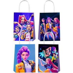 YEEFIGRO 12pcs Demon Movie Hunters Party Gift Bags with Handles,Girl Birthday Party Supplies for Demon Movie Hunters Party Decorations