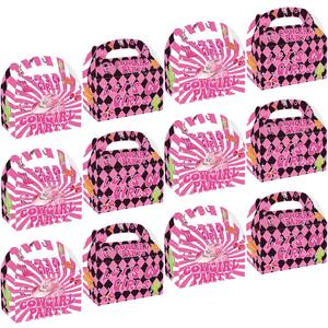 OUSHIZF Coquette Bow Cowgirl Party Favor Boxes, Western Theme Birthday Goodie Bags, Wild West Bachelor Party Decorations Supplies