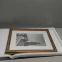AUEAR, 12x16 Ornate Photo Frame, Bronze Color, with White Mat for 8x12 Picture & Real Glass (1 Pack)