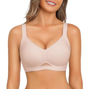 Avidlove Wireless Bras for Women Bras No Underwire Seamless Push Up Bralette Full Coverage Comfort Bra Everyday Bra (XX-Large)