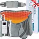 Heating Pad for Back Pain Relief, Extra-Large 12"x24"+26" Extendable Electric Heating Pad for Period Cramps with Belt, Auto Shut Off, Machine Washable, Portable Moist Heating Pad for Women & Men