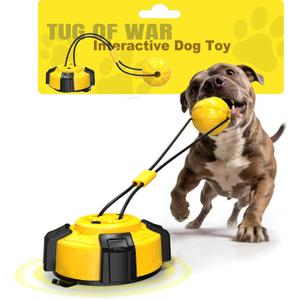 Interactive Dog Toys Tug of War - Dog Enrichment Stimulating Chew Toy with Suction Cup to Keep Them Busy for Aggressive Chewers, Puppy Teething Puzzle Rope Toy for Small Medium Large Dogs