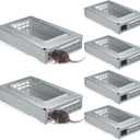 Qualirey 4 Pack Multi Catch Mice Trap Clear Top Humanized Mouse Trap Rodent for Indoor Outdoor Rat Control Pet and Security (6.3 Inch,Silver)