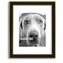 Suede 11x14 Frame - Single Frame, Elegant Black 11 x 14 Poster Frame with Mat for 8x10, 11x14 Picture Frames for Artwork, Puzzles, Photos, and Movie Posters