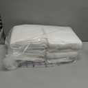 Amazon Basics 100% Cotton Soft, Quick-Dry Absorbent Hand Towels, 8-Pack, White, 28" x 16