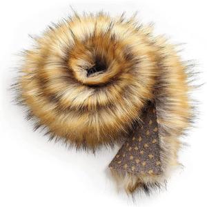 Shaggy Plush Faux Fur Fabric Precut Strips Faux Fur Ribbon Fluffy Fuzzy Fur Patches Fabric Trim DIY Craft Fur for Gnomes Beard Hair Cosplay Costume Dwarf Decoration Chair Cover Seat Cushion Pad