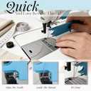 VONMAOGU New Upgraded Automatic Needle Threader for Sewing Machine, Quick Threading Device with Alignment Guide & Ruler, Multi-Function Magnetic Needle Threader Tool for Beginner