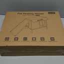 Pecute Heated Outdoor Cat House with Heating Pad - Weatherproof Insulated Winter Shelter for Outside Feral Cats, Cathouse with 2 Exits, Reinforced Metal Frame, Expanded Canopy for Porch Garage Barn (Small)