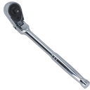 KTTOOL 3 Piece Flex Head Ratchet Set, 1/4", 3/8", 1/2" Drive, Swivel Head Ratchet Wrench with Extension Bar, 72 Tooth, 180° Adjustable, QuickRelease, Flexible Ratchet Handle with EVA Foam