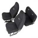 Rough Country Neoprene Seat Covers for Jeep Wrangler YJ (1991-1995) - Waterproof & UV Resistant, Foam Padded, Front & Rear Seat Cover Set