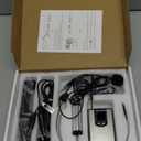 HOTEC UHF Wireless Headset Microphone/Lavalier Lapel Mic with Bodypack Transmitter and Mini Rechargeable Receiver 1/4" Output for Vlogging or Speech (silver)