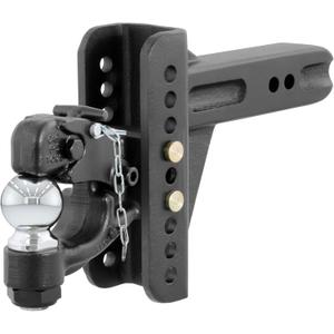 CURT 45908 Adjustable Pintle Hitch Combination, 2-1/2-Inch Receiver, 6-Inch Drop, 2-5/16-Inch Ball, 20,000 lbs
