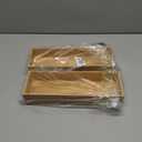 Bamboo Drawer Organizer - Kitchen Drawer Utensil Organizer Office Supplies Desk Organizer Makeup Silverware Tray Flatware Organization 12"*4"*2"