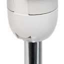 Simple Designs LT2007-WHT Chrome Mini Basic Table Lamp with Fabric Shade, White (No Bulb)