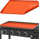 Silicone Griddle Mat, Grill Cover for Blackstone 36 Inch Griddle - Heavy Duty Food Grade Silicone Mat, Thickened 36" Mat Protective Cover Grilling Accessory for Black Stone - Orange